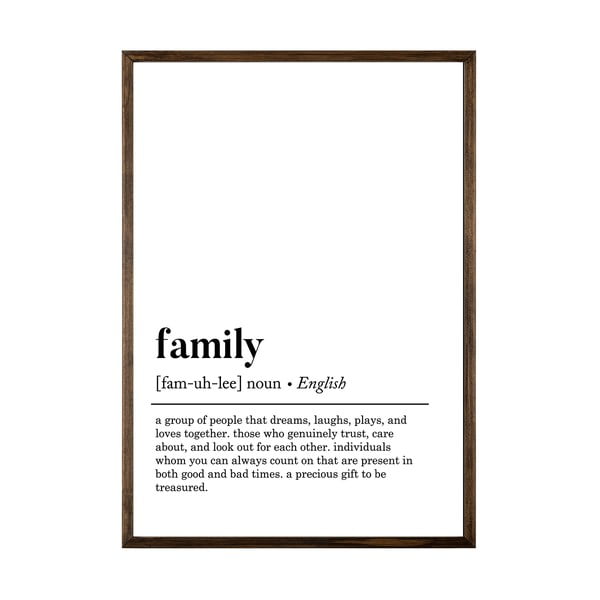 Poszter 50x70 cm Family – Wallity