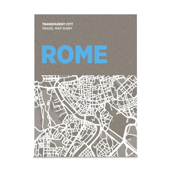 Transparent City Róma írható térkép - Palomar