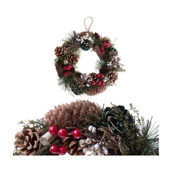 Karácsonyi koszorú ø 25 cm Berry & Pine – Brandani