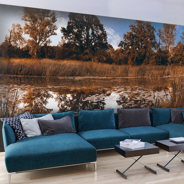 Autumn Reeds nagyméretű tapéta, 300 x 210 cm - Artgeist
