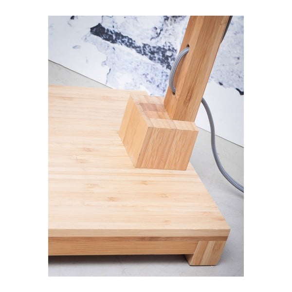 Himalaya állólámpa fehér búrával és bambusz lámpatesttel - Good&Mojo-image-3