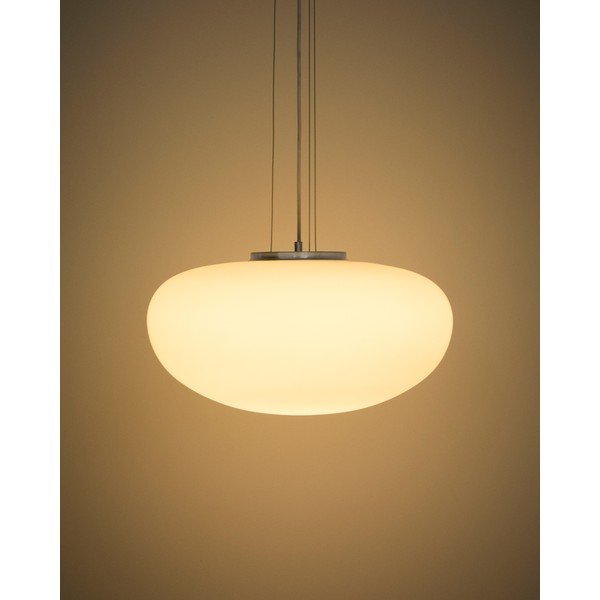 Fehér függőlámpa üveg búrával ø 50 cm Ardali – Kave Home-image-3