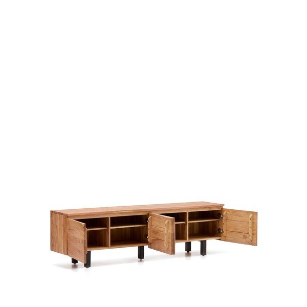 Natúr színű akácfa TV-állvány 200x58x40 cm Uxue – Kave Home-image-3