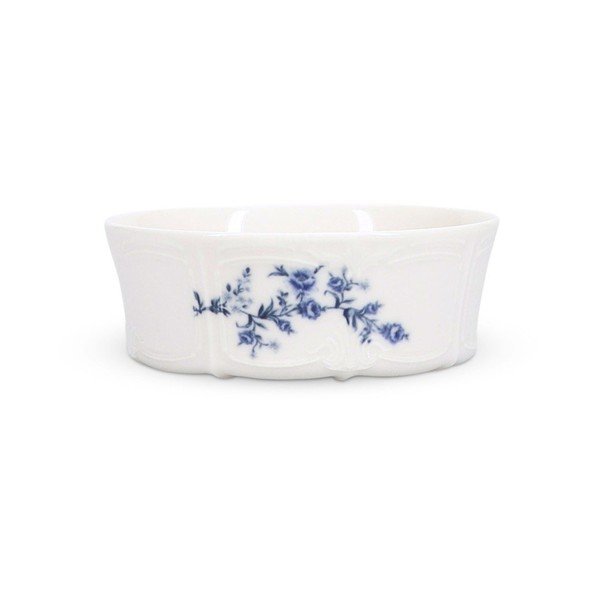 Fehér-kék porcelán tálka 410 ml Retro – BonBistro