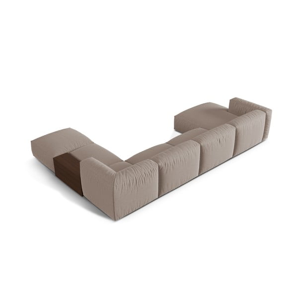 Bézs moduláris sarokkanapé (jobb oldali-U alakú) Martina – Micadoni Home-image-3