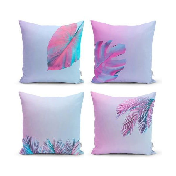 Neon Lover 4 db-os dekorációs párnahuzat szett, 45 x 45 cm - Minimalist Cushion Covers