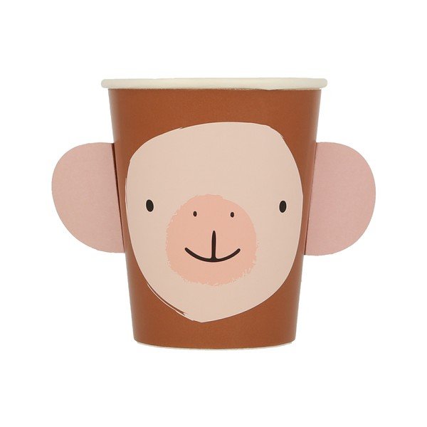 Egyszer használatos papír  pohár készlet 8 db-os Animal Parade – Meri Meri-image-3