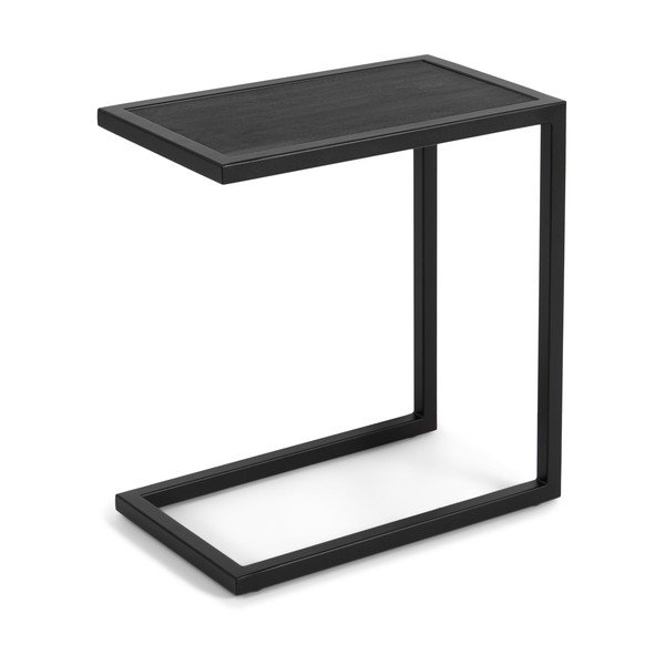 Tárolóasztal tölgyfa asztallappal 50x30 cm Daniël – Spinder Design-image-2