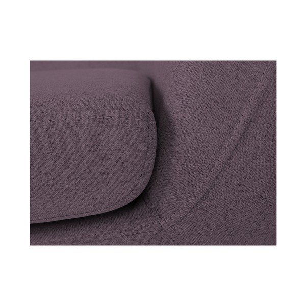 Piemont lila kétszemélyes kanapé barna lábakkal - Mazzini Sofas-image-4