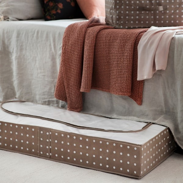 Dots kisméretű bézs tárolódoboz, 46 x 107 cm - Compactor-image-1