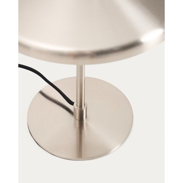 Ezüstszínű asztali lámpa fém búrával (magasság 32,5 cm) Nuvira – Kave Home-image-4