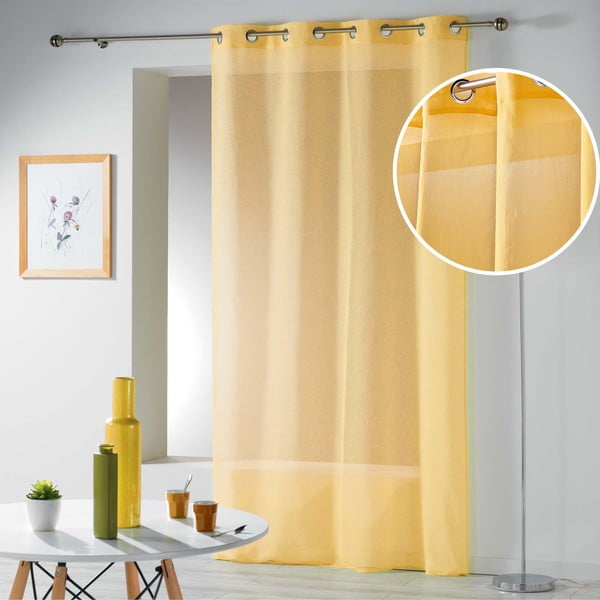 Sárga fényáteresztő függöny 140x240 cm Telma – douceur d'intérieur-image-4