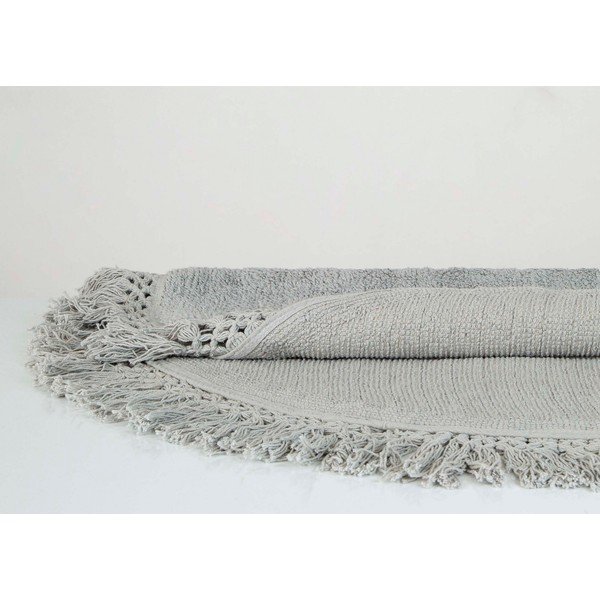 Lora világosbarna pamut fürdőszobai kilépő, ø 90 cm - Irya Home Collection-image-1