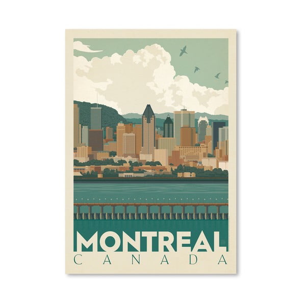 Montreal Skyline poszter, 42 x 30 cm - Americanflat