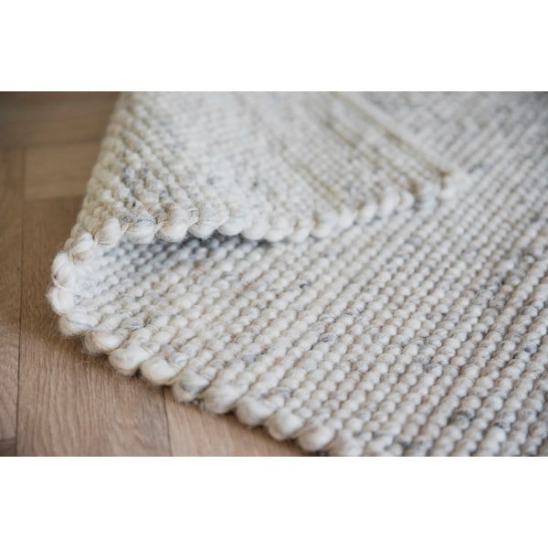 Világosszürke gyapjú szőnyeg 400x300 cm Auckland - Rowico-image-3