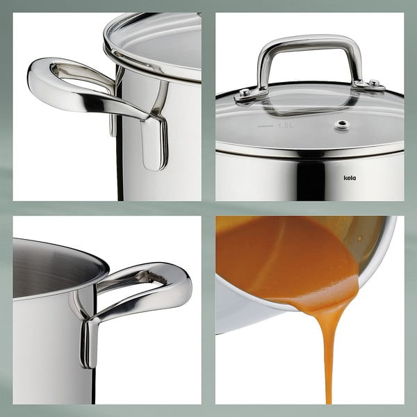 Flavoria rozsdamentes fazék fedéllel, ø 20 cm - Kela-image-3