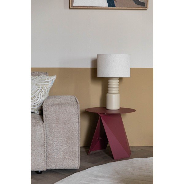 Fém kerek tárolóasztal 45x46 cm Foldy – Zuiver-image-4