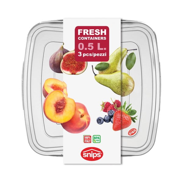 Classic 3 db-os élelmiszer tároló szett, 0,5 l - Snips-image-4