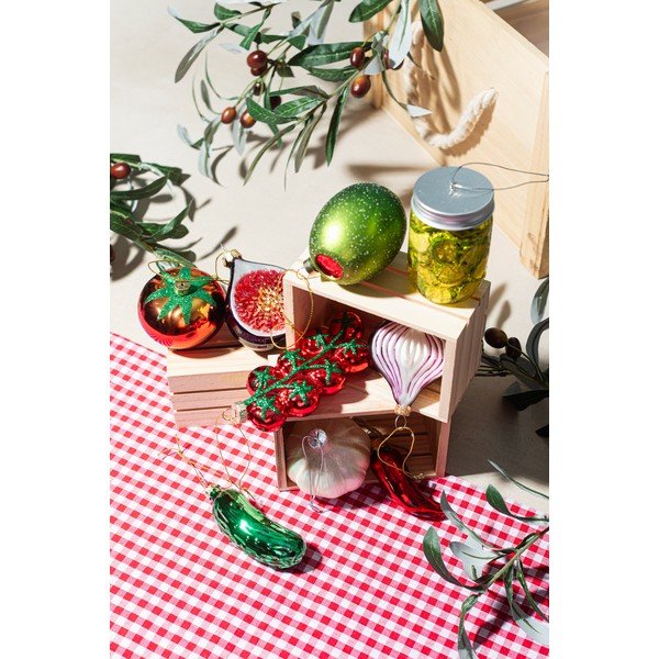Üveg karácsonyfadísz 7 cm Olive – Sass & Belle-image-3