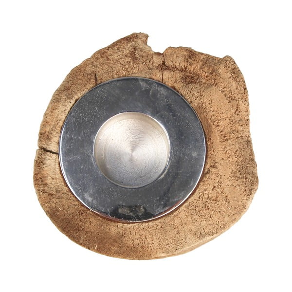 Antique teakfa gyertyatartó, magasság 10 cm - HSM collection-image-3