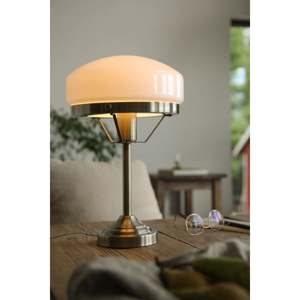 Krémszínű-sárgaréz színű asztali lámpa (magasság 39 cm) Aurelia – Markslöjd-image-1
