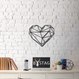 Heart fém fali dekoráció, 40 x 37 cm