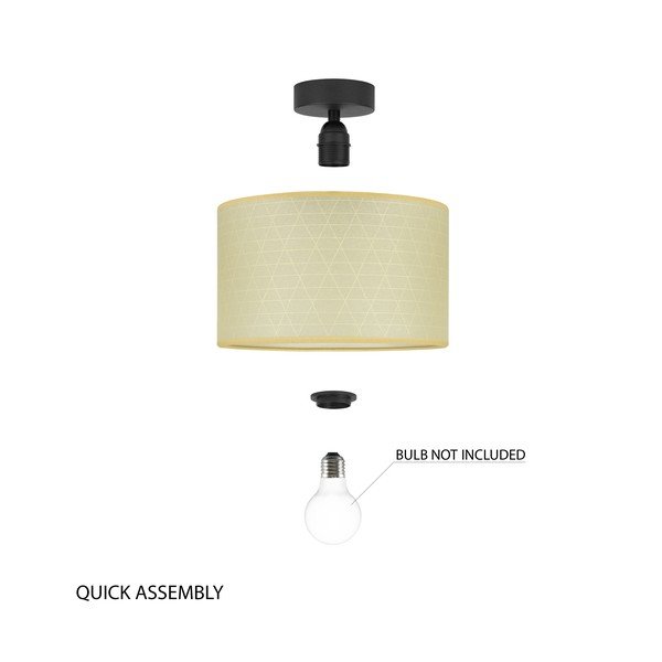 Taiko háromszögmintás bézs mennyezeti lámpa, ⌀ 25 cm - Sotto Luce-image-4