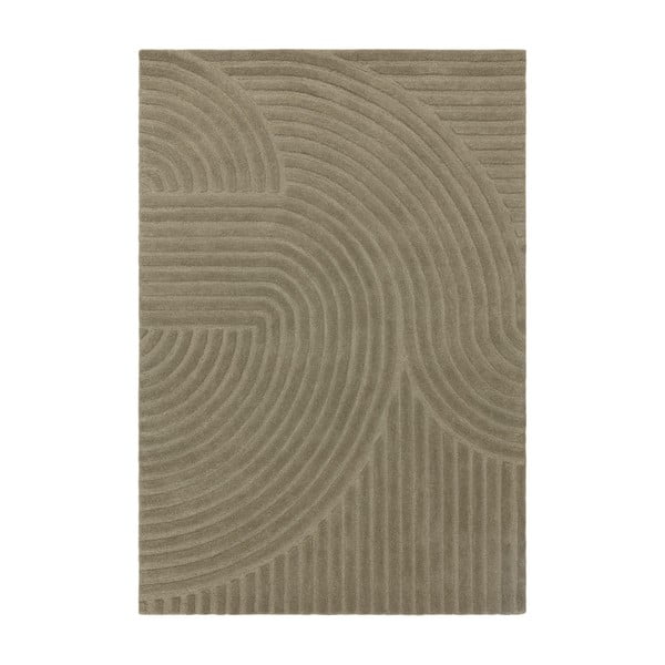 Khaki gyapjú szőnyeg 160x230 cm Hague – Asiatic Carpets