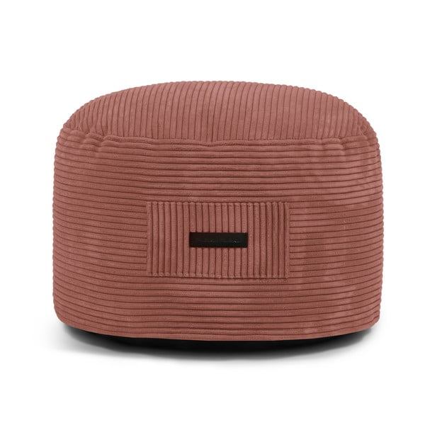 Téglavörös kordbársony puff Om 60 – SLOWDOWN