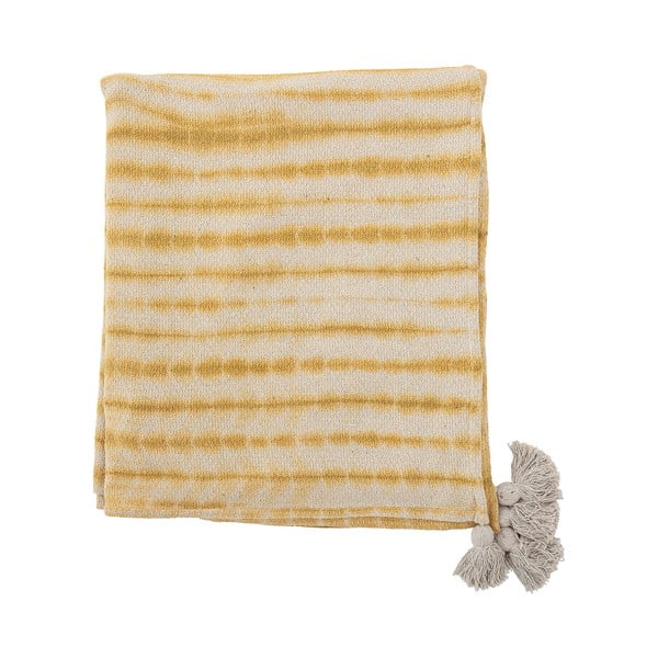 Sárga ágytakaró franciaágyra 220x260 cm Decia – Bloomingville-image-3