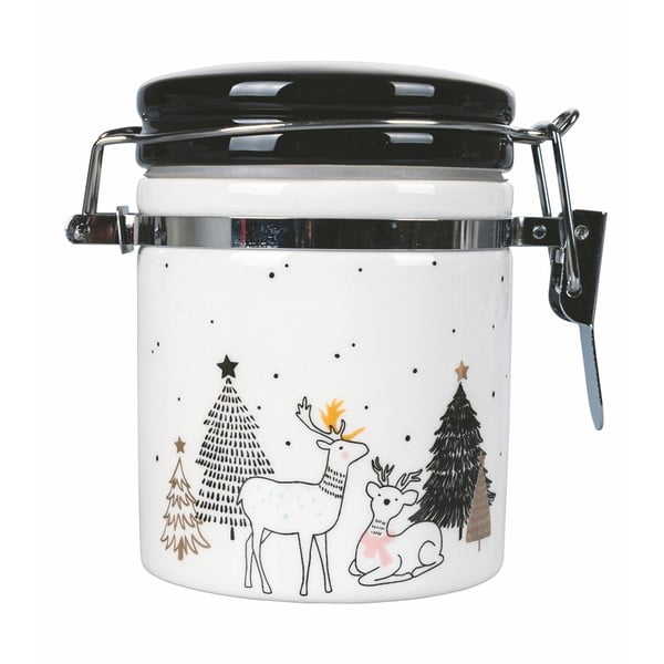 Deer fehér karácsonyi élelmiszertartó doboz, 190 ml - Villa d'Este