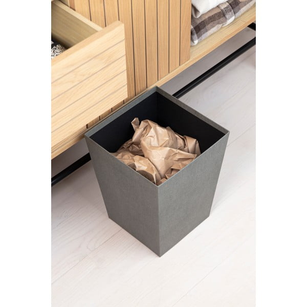 Szürke szemetes Sofia Canvas Paper Laminate – Bigso-image-2