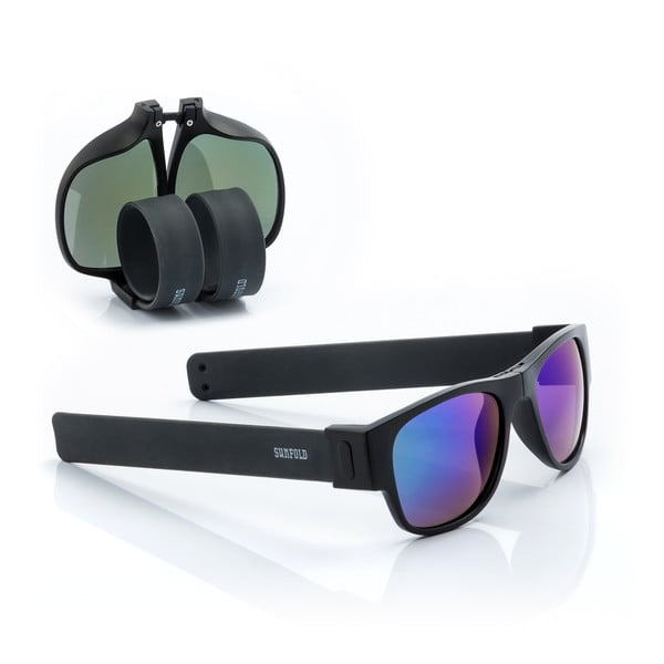 Sunfold ES3 fekete-kék összecsukható napszemüveg - InnovaGoods
