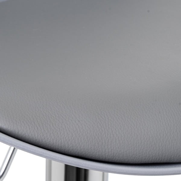 Szürke bőr utánzat állítható magasságú bárszék szett 2 db-os (ülésmagasság 56,5 cm) – Casa Selección-image-4