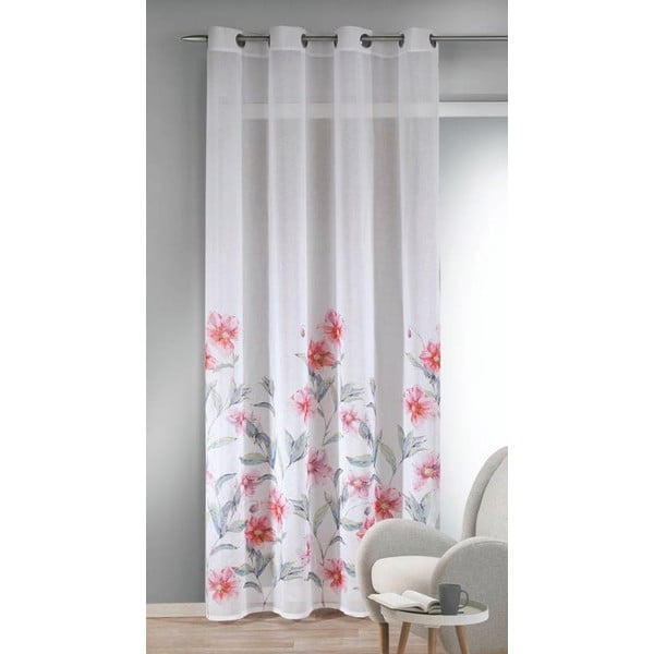 Fehér-rózsaszín függöny 135x245 cm – Sehlbach-image-1