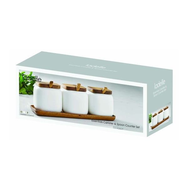 Porcelán cukortartó-sótartó doboz szett 3 db-os Essentials – Ladelle-image-2