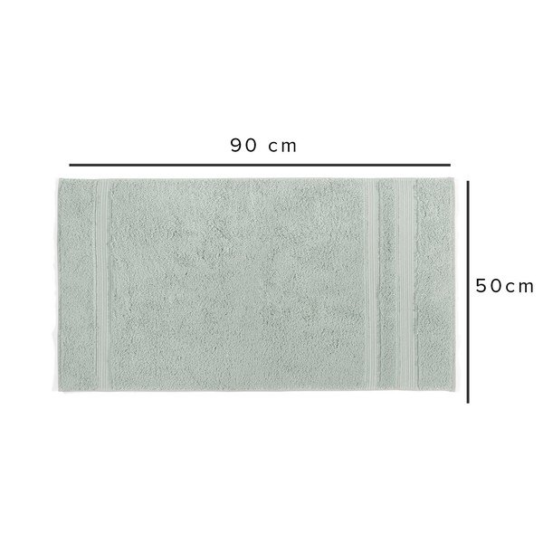 Mentazöld pamut-bambusz törölköző 50x90 cm London Hand – Foutastic-image-1