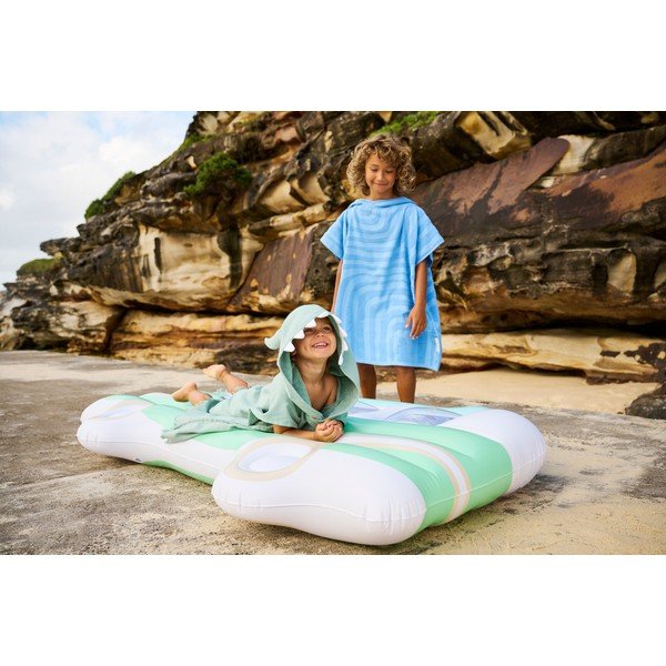 Monster zöld, kapucnis gyerek strandtörölköző, 3-6 éves korig - Sunnylife-image-1