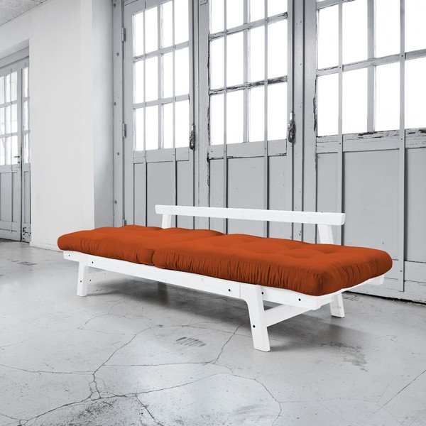 Step White/Orange kinyitható kanapé - Karup-image-3