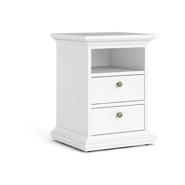 Fehér éjjeliszekrény Paris - Tvilum-image-2