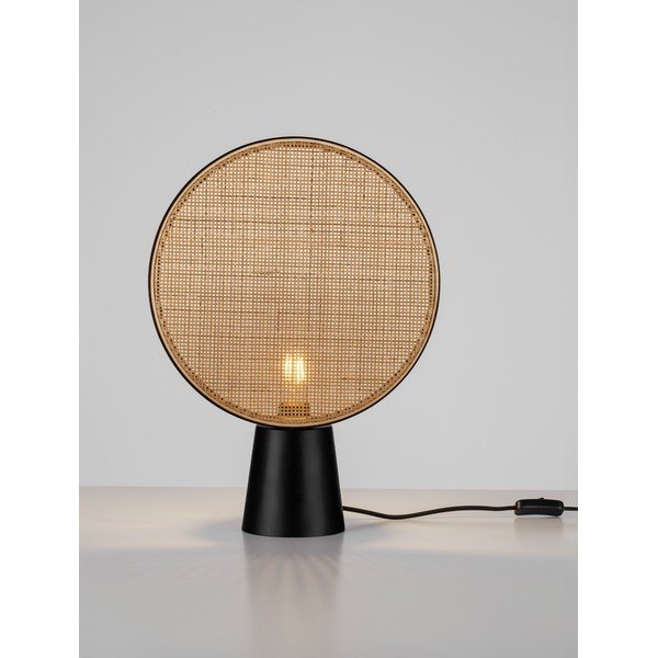 Matt fekete-natúr színű fém asztali lámpa (magasság 48,5 cm) Tierra – Nova Luce-image-4