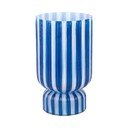 Kék üveg váza (magasság 26 cm) Rayado Retro – PT LIVING