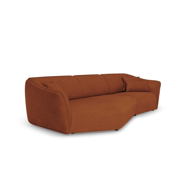 Téglavörös buklé sarokkanapé Tokyo – Cosmopolitan Design-image-2