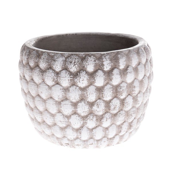 Szürke beton virágcserép, magasság 11 cm - Dakls