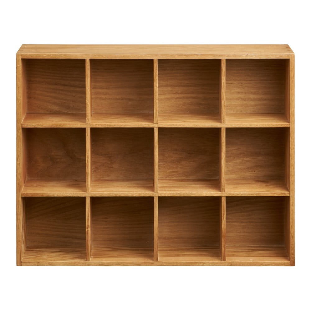 Natúr színű többszintes fali polc tölgyfa dekorral 11 cm Soria House Nordic