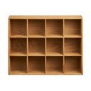 Natúr színű többszintes fali polc tölgyfa dekorral 11 cm Soria – House Nordic