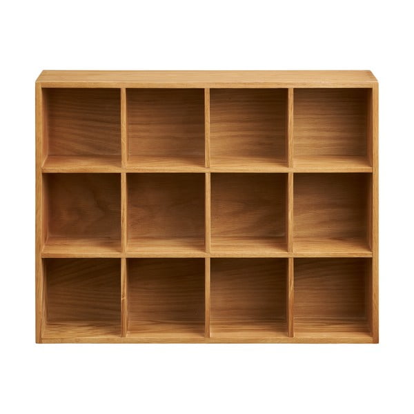 Natúr színű többszintes fali polc tölgyfa dekorral 11 cm Soria – House Nordic