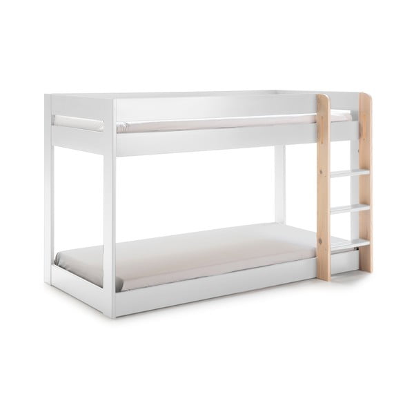 Fehér emeletes gyerekágy 90x190 cm Angel – Marckeric-image-4