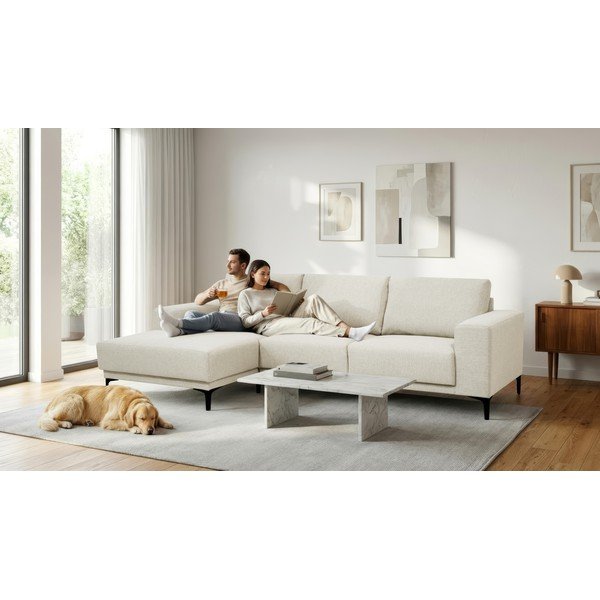 Bézs sarokkanapé (bal oldali) Chile – Scandic-image-1