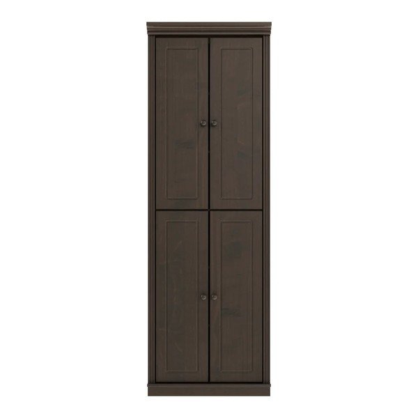 Sötétbarna borovi fenyő szekrény 74x223x37 cm Anita – Støraa
